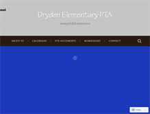 Tablet Screenshot of drydenpta.org